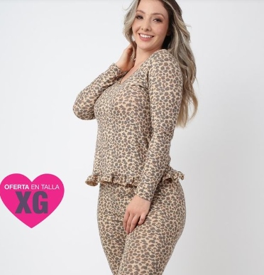 Pijama Pantalon c/playera Leop