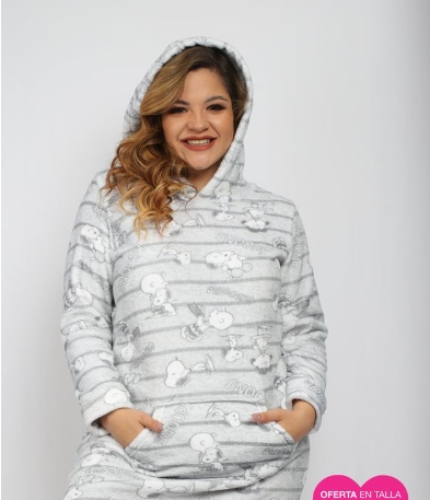 Pijama camisón con capucha