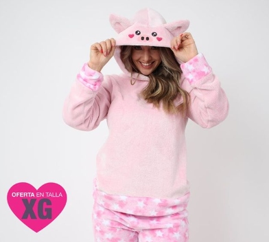 Pijama Pantalón sudadera gorro