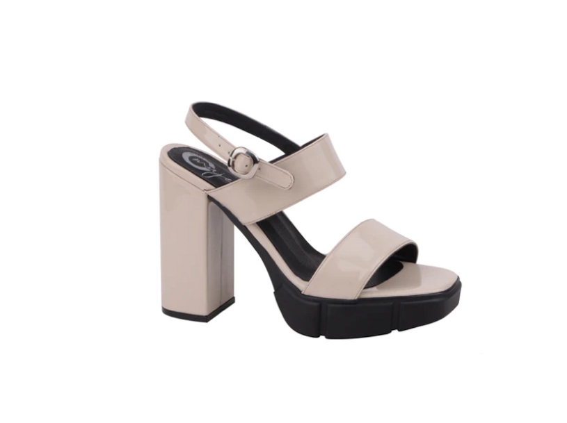 958-51 Sandalia Hueso Tacón